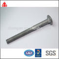 dacromet carbon steel carriage bolt/round head square neck bolt M10